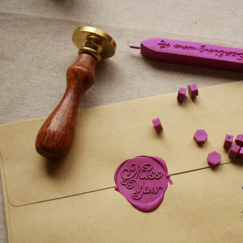 信封/请柬/喜帖/封口 生日表白结婚祝福语 欧式复古蜡封火漆印章