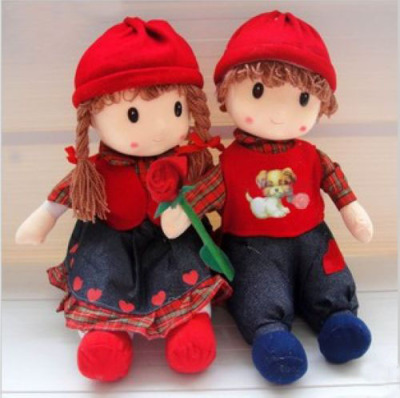 婚庆娃娃压床娃娃一对大号情侣结婚布娃娃新婚喜娃公仔送人礼物