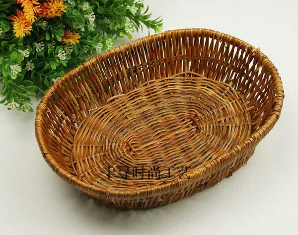 水果装饰果篮 家居装饰摆设果篮 复古木框 匡蓝 水果篮子