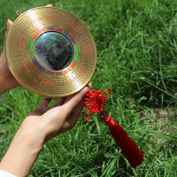 道教开光 合金凸面八卦镜 调理店铺 家宅风水 镇宅驱邪化煞