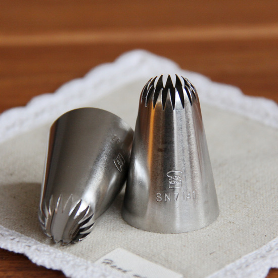 三能18齿花嘴-1(大号)sn7141 大号曲奇手工花嘴 泡芙裱花嘴