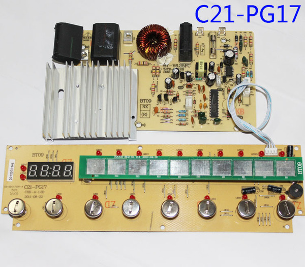 奔腾电磁炉配件电线路板原装(主板 显示板)控制板c21-pg17套装