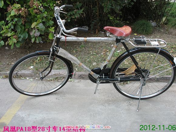 凤凰自行车28寸pa18型男车黑色(老厂名)