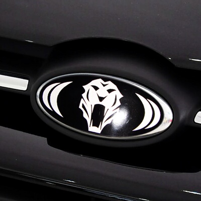 适用于起亚福瑞迪k2k3k4k5改装个性虎头前后车标贴轮毂盖反光贴纸