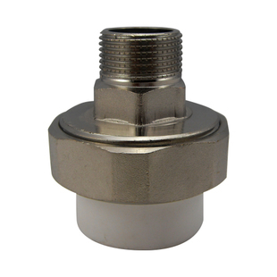 ppr加厚外丝活接 1寸ppr*6分外螺纹 32*3/4m 水泵接头 237克