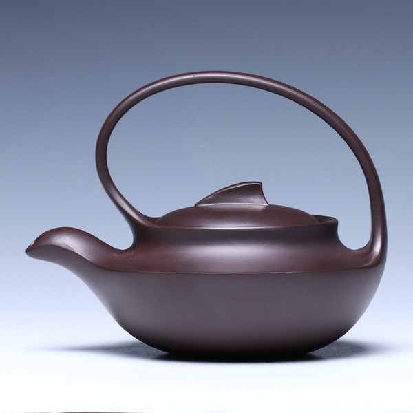 壶博士曲壶紫泥紫砂壶宜兴特价全纯手工名家提梁茶壶茶具正品