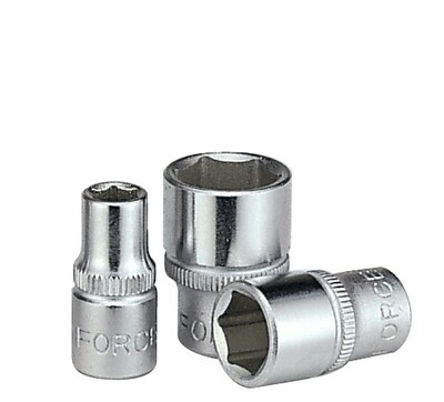 台湾进口force 1/4六角套筒套筒头子 外六角套筒