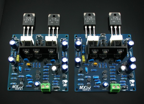 桌面级小功放 套件 配三肯功率管 2sa1186 2sc2837 2片/88元