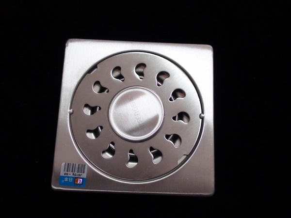 促销 佛山日丰不锈钢防臭自封地漏rf-624p/方形地漏/洗衣机地漏