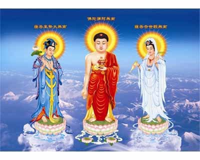 伊特立体/西方三圣佛/ps板材大画/装饰画/光栅立体画/大规格3d画