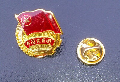 团徽 别针式 团旗 团旗款 胸徽 胸章 蝴蝶扣中国共青团团徽 徽章