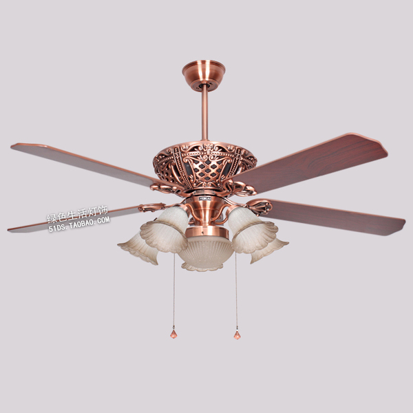 佑家吊扇灯60yj083 吊扇复古欧式时尚简约风扇灯豪华欧式