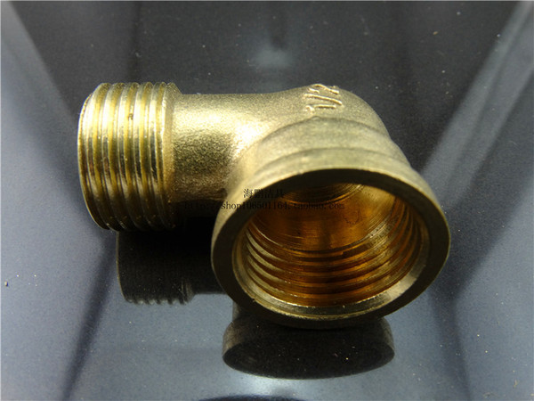全铜加厚4分内外丝铜弯头/90度 四分水管接头