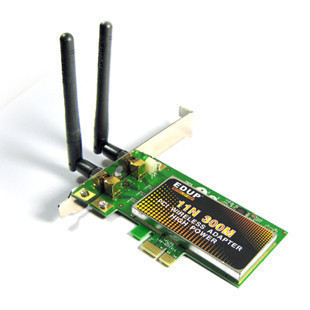 原装正品 pcie无线网卡 ep-9601 11n双天线网卡 300m的无线网卡