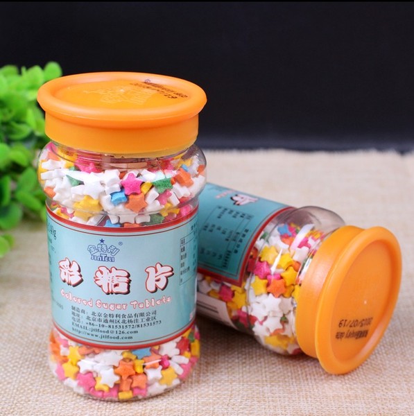 烘焙帮 金特利彩糖珠 五星彩糖片 桃心彩糖片原装140g 蛋糕装饰