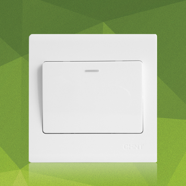 正泰一开双控墙壁电源开关插座86型new7d单开面板1开电工旗舰正品