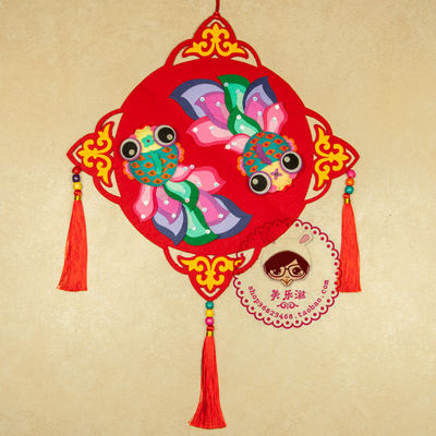 【一件包邮】不织布手工布艺diy材料包免裁剪新年年年有余挂饰