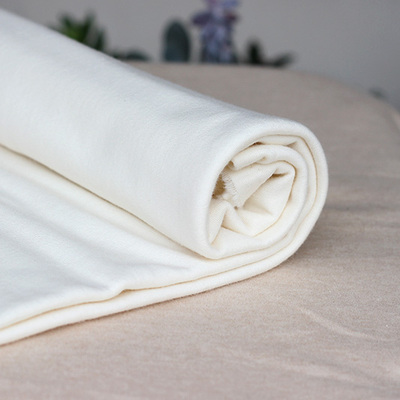 有机棉天然彩棉面料 本白双面针织 a级婴儿宝宝内衣床品纯棉布料