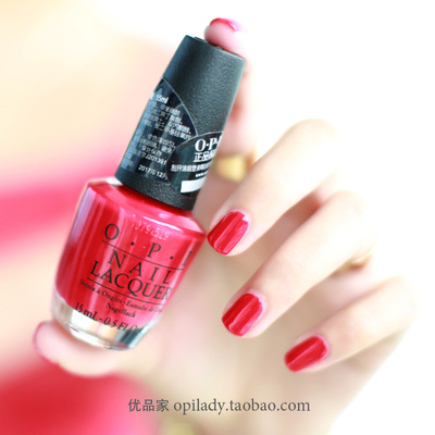 正品官方防偽版 opi 指甲油15ml z13 華麗紅色