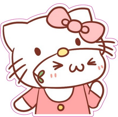 防水防晒 颜文字君 可爱卡通玻璃旅行李箱车贴纸可做大号透明1033