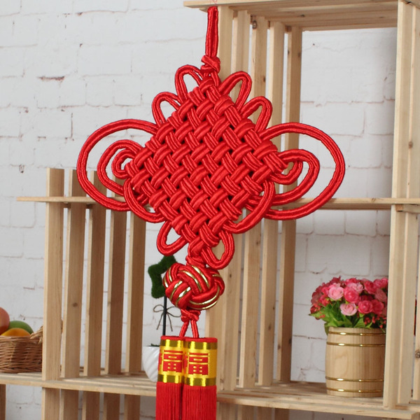 包邮中国风饰品 8盘双线吉祥如意结家饰挂件 中国结大号玄关风水
