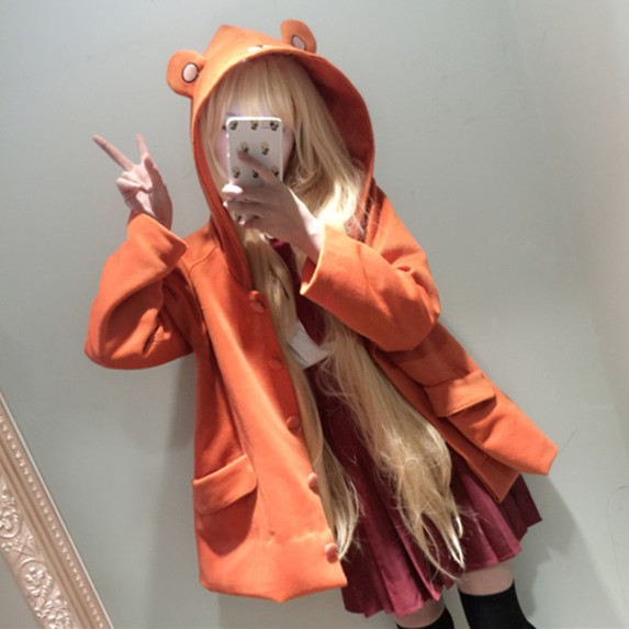 【neko酱】小埋cos保暖毛呢干物妹披风土拨鼠土间埋仓鼠斗篷