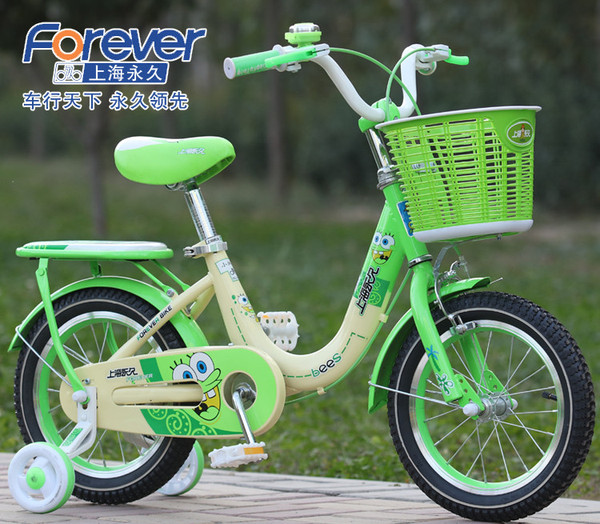 正品上海永久儿童自行车新款3-9岁男孩女孩童车12寸14寸16寸包邮