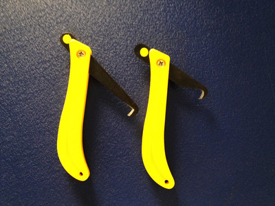 可折香蕉手柄罗拉大勾刀 打结刀 毛纱勾刀 倒毛/横机勾刀/割纱刀