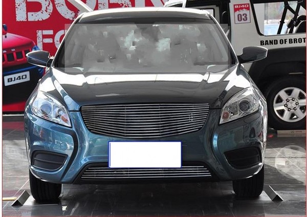 北汽绅宝d70 d50专用改装配件金属中网饰条无标中网进气格栅亮条