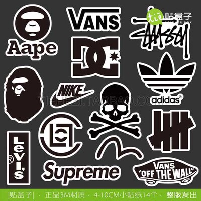 进口3m材质 潮牌合集 行李箱贴纸个性贴纸汽车贴纸笔记本滑板贴纸