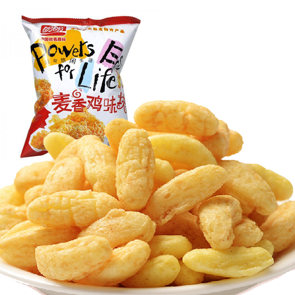 盼盼鸡味块 膨化零食休闲食品 麦香味105g 6袋包邮