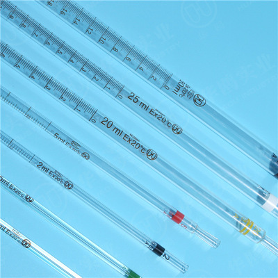 华鸥直营 刻度吸管 5ml玻璃刻度吸管a级 加厚高透明 化学刻度吸管