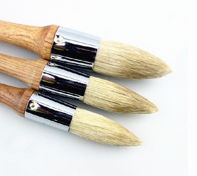 油画笔韩国hwahong华虹大型圆头笔猪鬃毛油画笔/丙烯画笔178系列