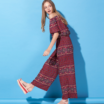 freepeople夏连体裤长裤子衣民族风连裤潮阔腿连裤衣服女款式连身