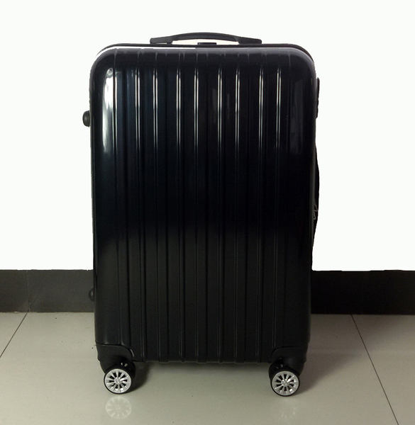 万向轮黑色拉杆箱旅行箱包亮面行李箱pc登机箱子男女20寸24寸28寸