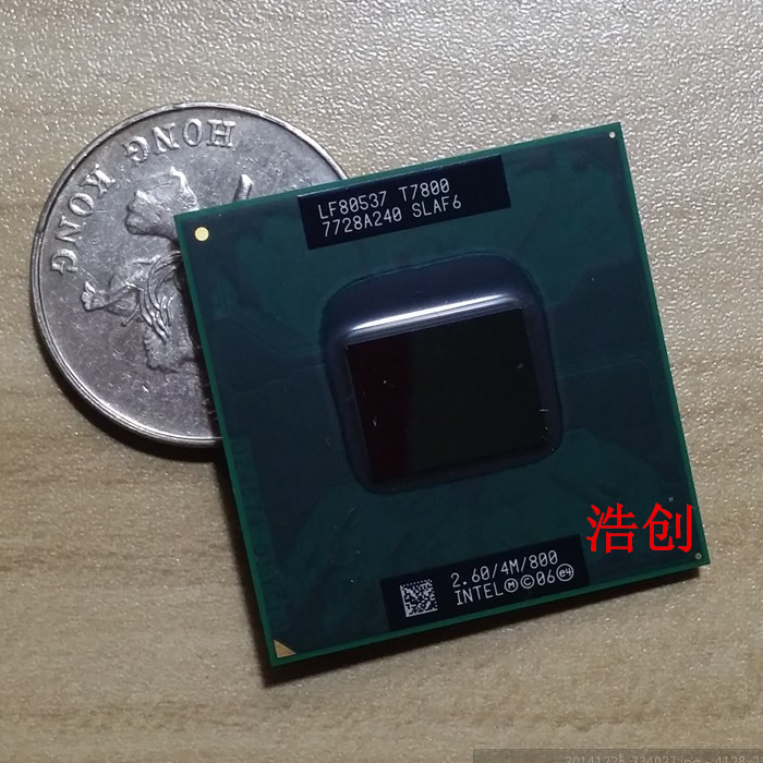 New intel CPU laptop Core 2 Duo T7800 CPU 4M SLAF6 Cache//2.6GHz//800//Dual-Core