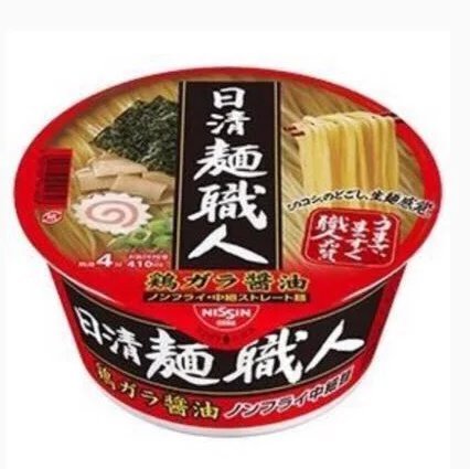 日本代购 日清面职人拉面 方便面 鸡肉酱油味90g*12盒