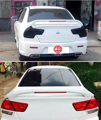 三菱菱帅蓝瑟汽车尾翼 菱帅蓝瑟夹式免打孔带灯abs改装定风翼尾翼