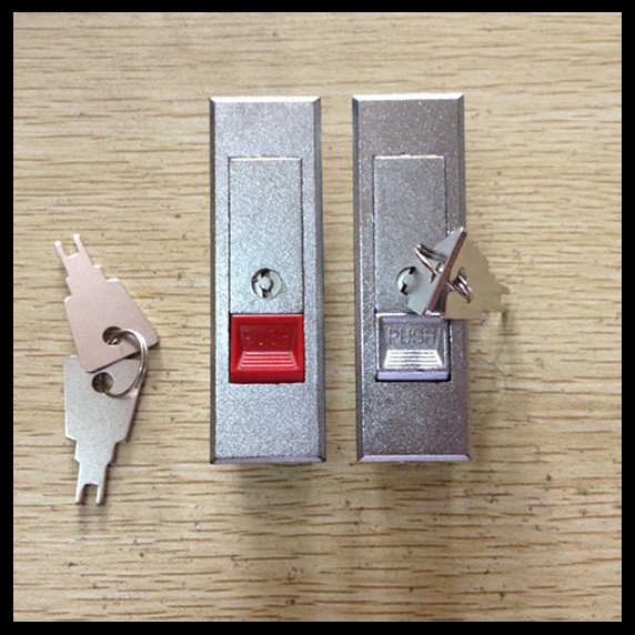 电箱门锁 配电箱机柜门锁 平面锁 通信电柜锁ms603弹跳锁带钥匙