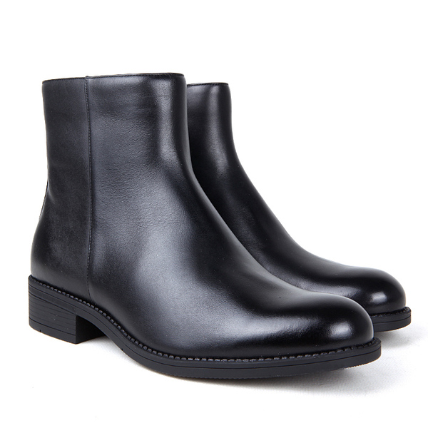 07a校尉常服绒皮鞋 男真皮高帮冬季棉皮鞋 头层牛皮商务休闲皮靴