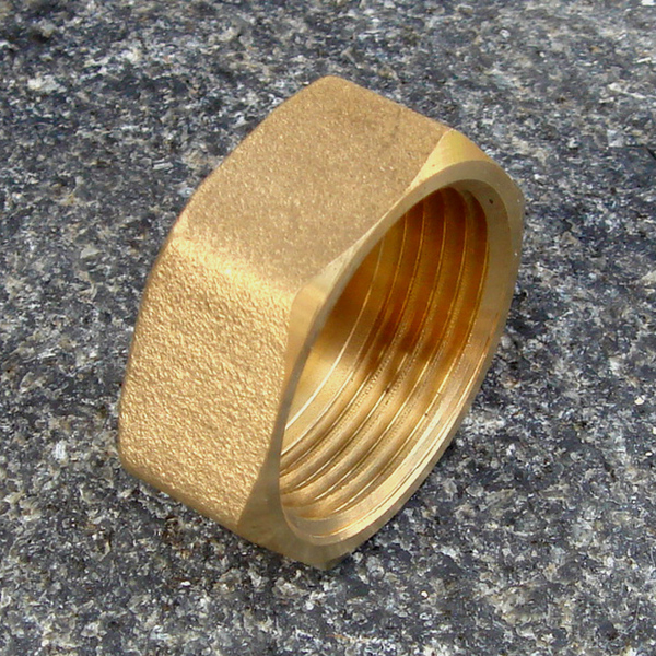 全铜内丝堵头四六分一寸内螺纹盖帽分水器管道管件盖帽铜内牙管堵