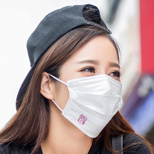 5防甲醛透气抗菌日用防雾霾口罩3片装