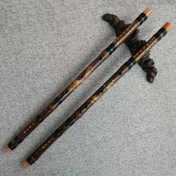 玉屏紫竹笛子包邮精制小a降b调专业演奏笛子乐器初学白色横笛送书