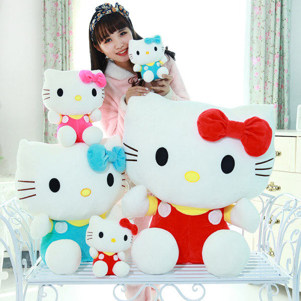 正版hello kitty公仔毛绒玩具大号凯蒂猫玩偶kt猫布娃娃生日礼物