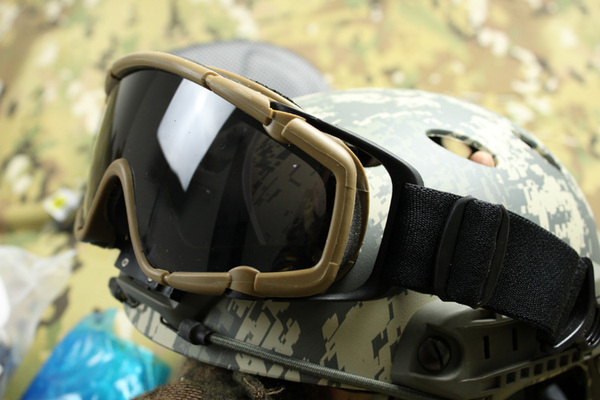 7gear ballistic m-frame战术风镜 防破片眼镜套装 fast头盔版 de