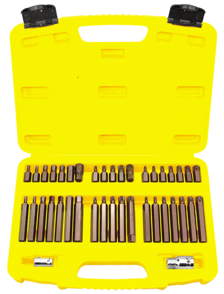 波斯工具 s2合金钢 40件旋具头组套 六角十二角 花型旋具头