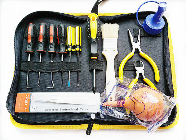 拆硒鼓加粉工具包 顶销 维修打印机12a硒鼓加墨改锥 加粉工具套装