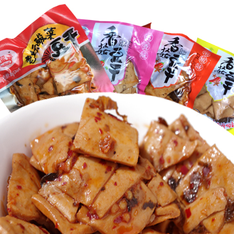 武漢特產手撕豆乾泡椒五香雞汁味手磨豆制零食品250g包郵2份發3拍