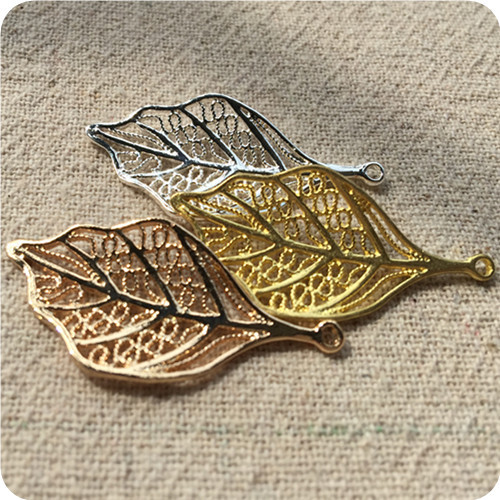 镂空树叶 纯铜质铸件 diy手工饰品配件发簪头饰零件