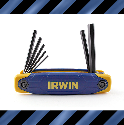 促销 美国欧文irwin工具 7件套平头折叠式内六角扳手套装合金手柄